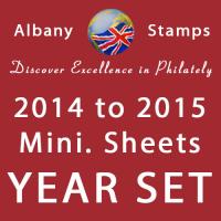 2014 to 2015 Set of 6 Alderney Miniature Sheets
