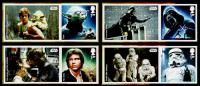 2015 Star Wars 4x Smilers Stamps with Labels (Labels may vary from shown)