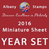 2016 Year Set of 7 Miniature Sheets