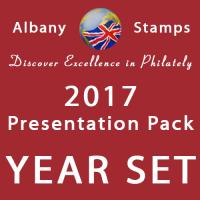 2017 Year Set of 5 Alderney Presentation Packs