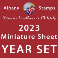 2023 Year Set of 10 Miniature Sheets with Barcodes
