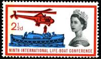 1963 Lifeboat 2½d phos