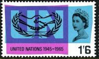 1965 United Nations 1s 6d