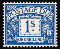 D25 1/- deep blue