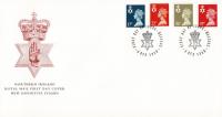 Northern Ireland 1990 4 December 17p, 22p, 26p, 37p Belfast CDS Royal Mail Cover