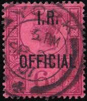O18 6d Purple/Rose-Red - Fine Used (Cat. £80) - (Spec: L15) (Scott: O17)