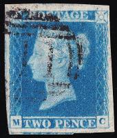 SG14c Ivory Head, 4 Margins - Fine Used (Cat. £110)
