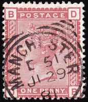 SG166 1d Venetian Red - Fine Used (Cat. £5) - (Spec: K3) (Scott: 79)