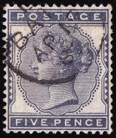 SG169 (K6) 5d Indigo - Fine Used (Cat. £175)