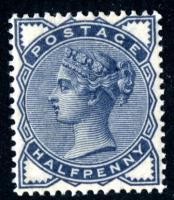 SG187  1883  ½d slate blue