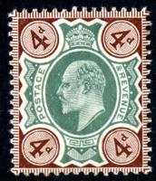 SG236a 4d Green & Chocolate-Brown (Chalk Paper)
