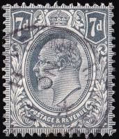 SG249 7d Grey-Black - Fine Used (Cat. £15) - (Spec: M37, i) (Scott: 145)