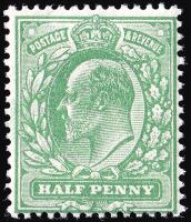 SG268 ½d Dull Green - Unmounted Mint (Cat. £6) - (Spec: M3, ii)