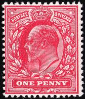 SG272 1d Rose-Red - Unmounted Mint (Cat. £15) - (Spec: M6, i)