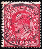 SG273 1d Deep Rose-Red - Fine Used (Cat. £7.50) - (Spec: M6, ii)