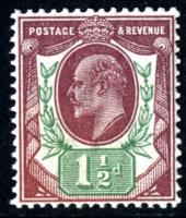 SG288 1½d Dull Purple & Green