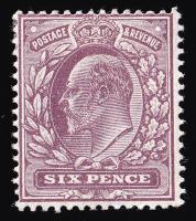 SG297 6d Dull Purple - Fine Mounted Mint (Cat. £40) (Spec: M33, iv)