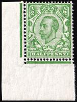 SG340 ½d Yellow-Green - Unmounted Mint (Cat. £10) - (Spec: N4, vi)