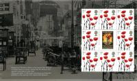 SG3717b  2017 WW1  8 x 1st Poppies