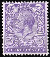 SG377 3d Pale Violet - Unmounted Mint (Cat. £17) - (Spec: N22, iv)