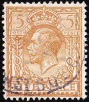 SG383 5d Bistre-Brown - Fine Used (Cat. £75) - (Spec: N24, vi)