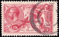 SG416 5/- Rose-Red - Good Used (Cat. £95) - (Spec: N68) (Scott: 180)