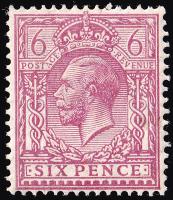 SG426a 6d Purple - Fine Mounted Mint (Cat. £4) - (Spec: N42) (Scott: 195)