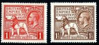 SG432-433 1925 British Empire Exhibition