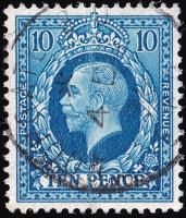 SG448 10d Turquoise-Blue - Fine Used (Cat. £15) - (Spec: N61) (Scott: 219)