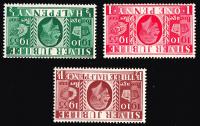 SG453WI-455WI 1935 Silver Jubilee Wmk Inverted - Unmounted Mint (Cat. £35) - (Spec: NCom10a-12a)