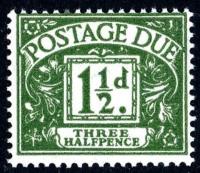 SG:D37  1951  1&frac12;d green
