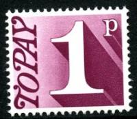 SG:D78 1970 1p deep purplish red