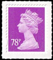 SG U2928  78p mauve M13L