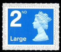 SG U3000  2nd large bright blue M19L with inverted printing on backing paper ( backing not applicable on used)