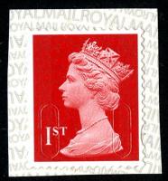 SG U3027 1ST scarlet M17L MCIL with inverted printing on backing paper (backing not applicable with used)