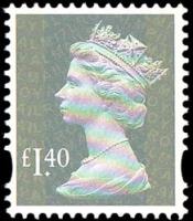 SG U3099 £1.40 Grey-Green MPIL M17L (Cartor)