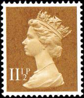 SG X942 11½p ochre brown
