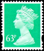 SG Y1732 63p emerald 2 band