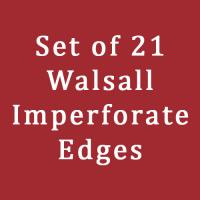 Set of 21 Walsall Imperfs