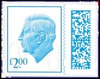 V5288b £2.00 Bright Blue MPIL M24L, Booklet Backing