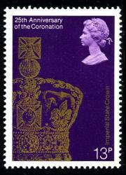 1978 Coronation Anniv 13p