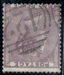 1856 6d lilac wmk inverted very fine used, light numeral sg70wi cat £400 
