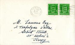 1942 29th January ½d green x2 steel CDS & wavy lines ACTUAL ITEM