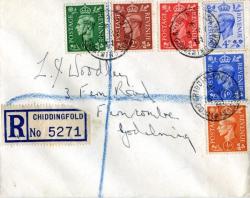 1951 dated 4th May cancellation Godalming colour change set. ACTUAL ITEM
