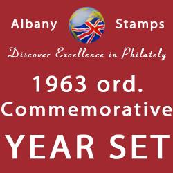 1963 Year Set of 6 Ordinary Issues