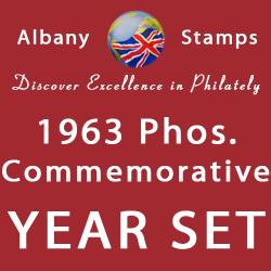1963 Year Set of 6 Phosphor Issues