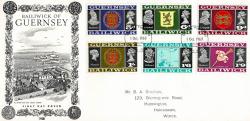 1969 1st October 5d to 1s9d Arms & Views Definitives Typed Address ACTUAL ITEM