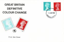 1969 6th January 4d & 8d Definitive Colour Change with Windsor CDS (ACTUAL ITEM)