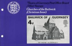 1970 Christmas, Guernsey Churches (1st series) Pack