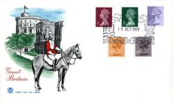 1979 10th October 1p,2p,5p,20p castle and horse cover